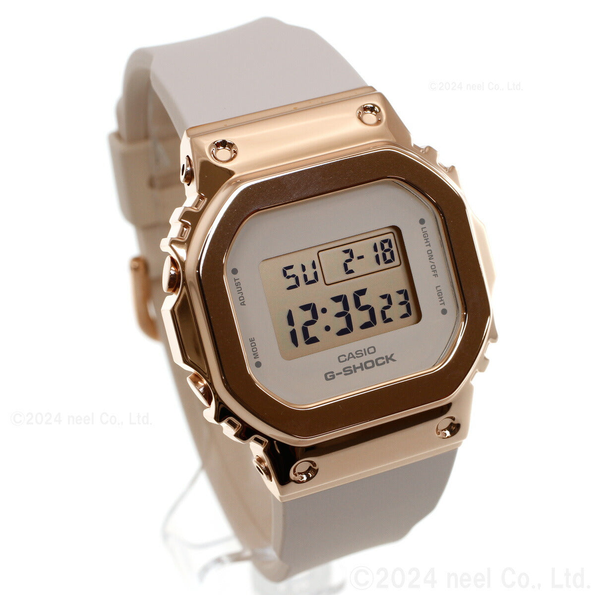 G-SHOCK カシオ Gショック CASIO デジタル 腕時計 メンズ レディース GM-S5600UPG-1JF ピンクゴールド メタルカバー コンパクトサイズ LEDバックライト【2024 新作】