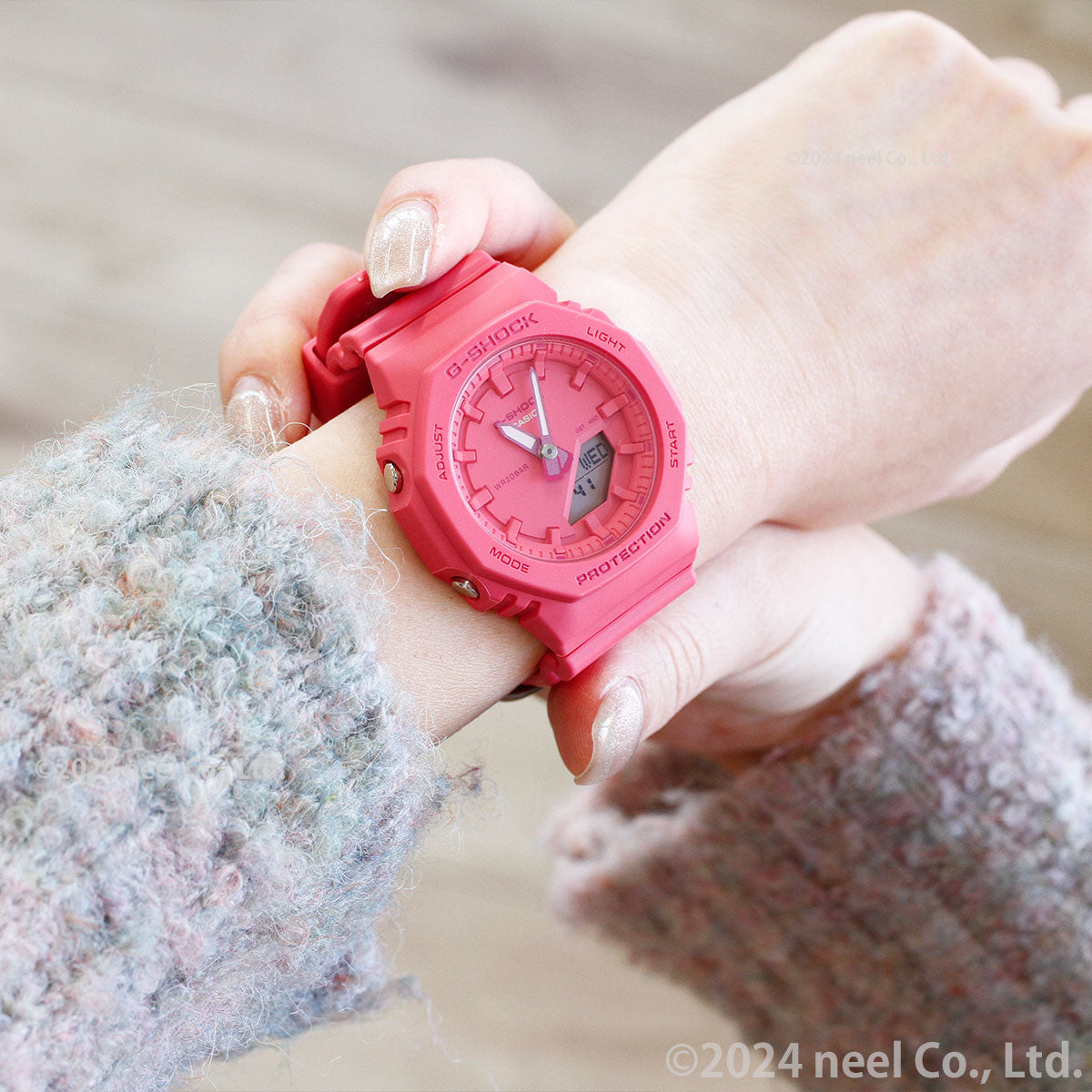 G-SHOCK カシオ Gショック CASIO アナデジ 腕時計 メンズ レディース GMA-P2100-4AJF GMA-S2100 小型化モデル TONE-ON-TONE Series ブライトピンク【2024 新作】