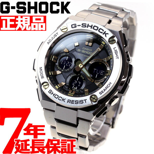 G-SHOCK 電波 ソーラー 電波時計 ブラック×ゴールド G-STEEL カシオ Gショック Gスチール CASIO 腕時計 アナデジ –  neel selectshop