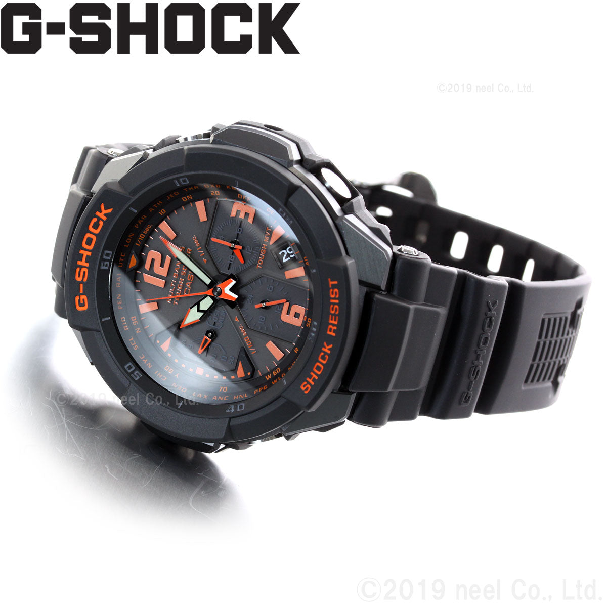 G-SHOCK 電波 ソーラー腕時計 カシオ Gショック スカイコックピット GSHOCK SKY COCKPIT CASIO GW-3000B-1AJF ブラック【新作モデル】【正規品】【正規品】【送料無料】