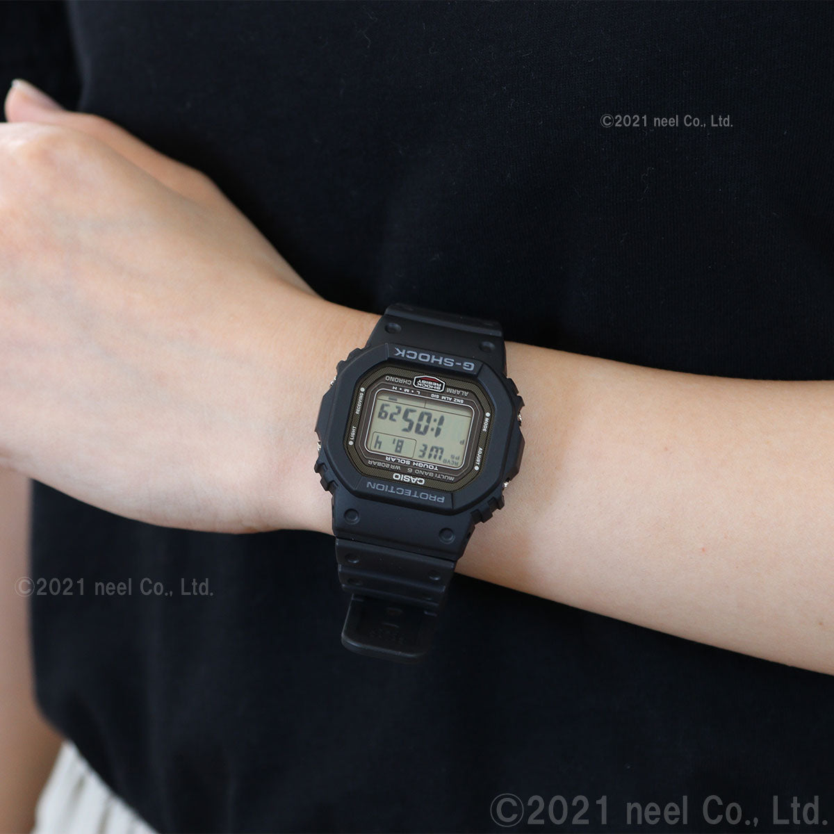 G-SHOCK Gショック GW-5000U-1JF 電波 ソーラー 電波時計 5600 ブラック デジタル メンズ 腕時計 カシオ CASIO タフソーラー