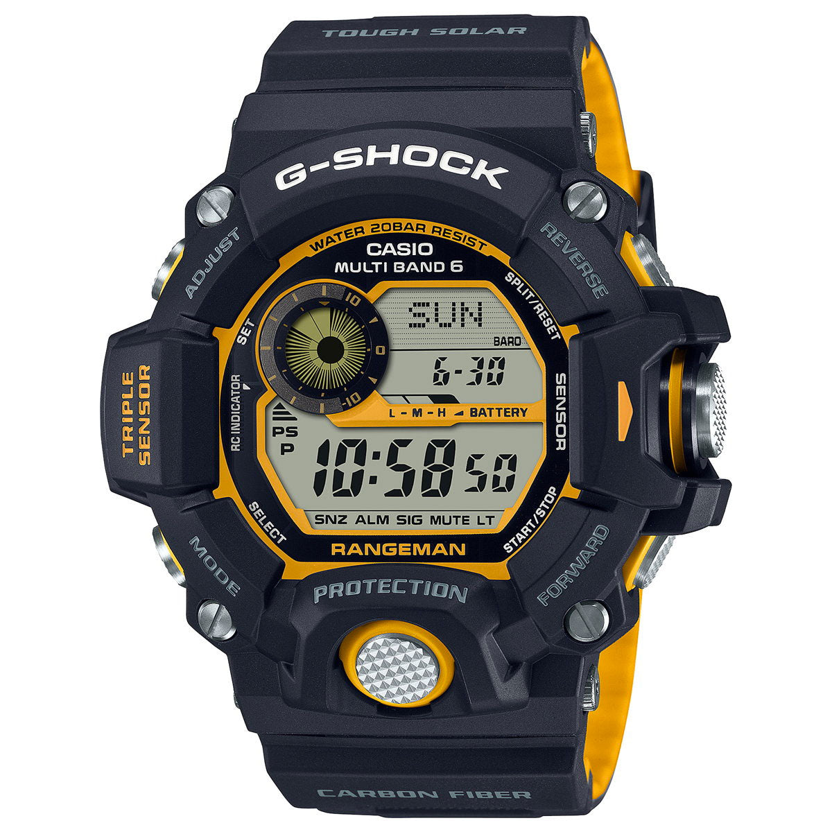 G-SHOCK カシオ Gショック レンジマン CASIO RANGEMAN GW-9400YJ-1JF 電波 ソーラー 電波時計 腕時計 メンズ MASTER OF G