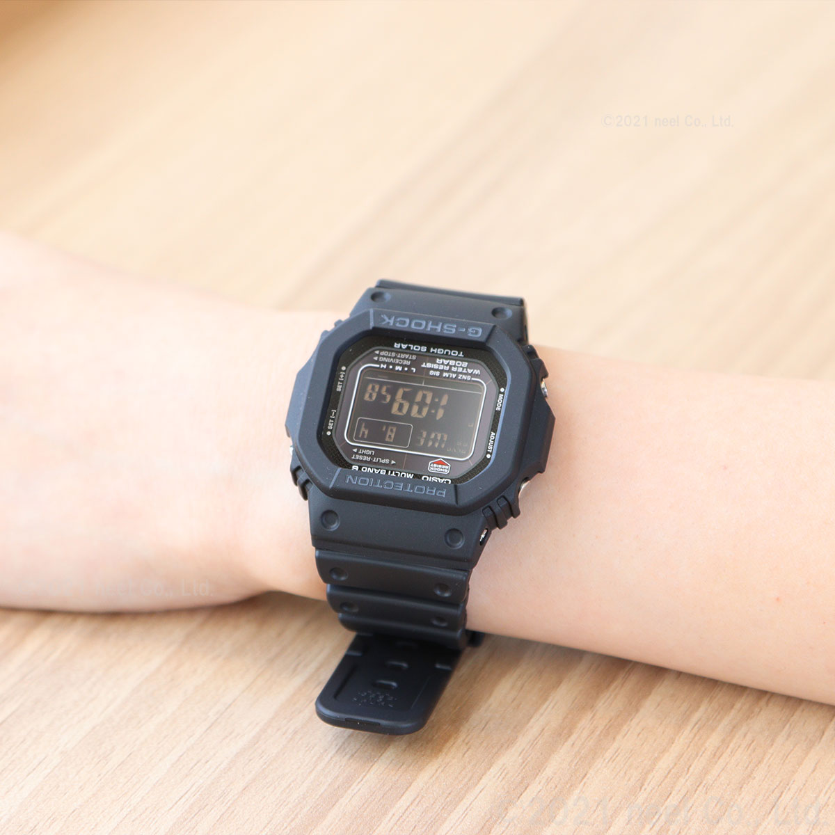 G-SHOCK Gショック GW-M5610U-1BJF 電波 ソーラー 電波時計 5600 ブラック デジタル メンズ 腕時計 カシオ CASIO タフソーラー