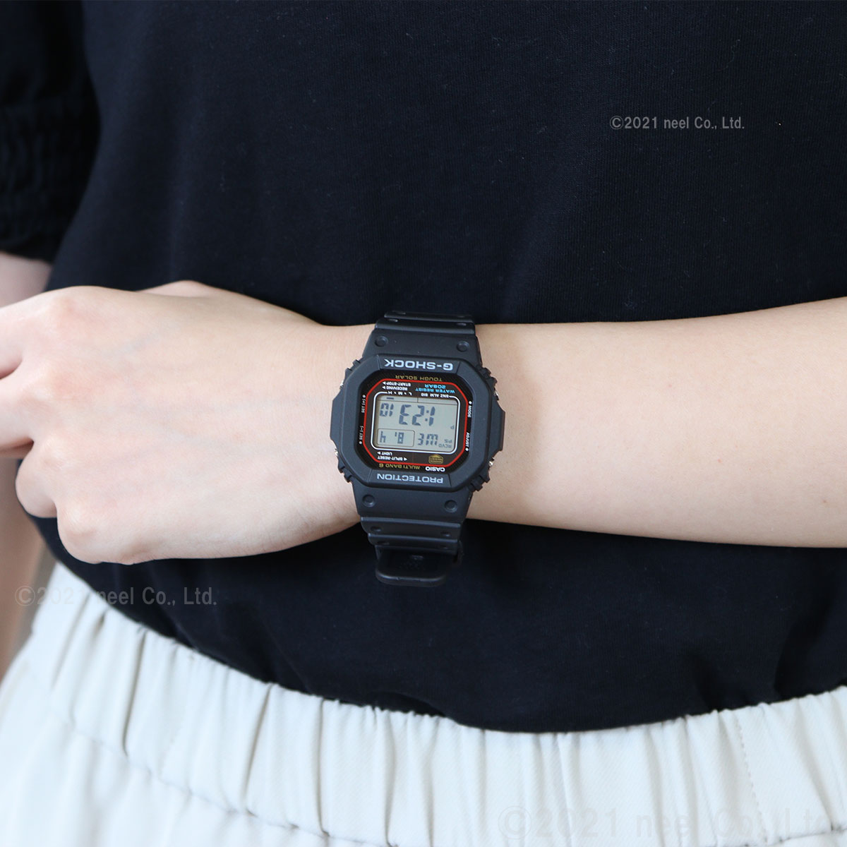 G-SHOCK Gショック GW-M5610U-1JF 電波 ソーラー 電波時計 5600 ブラック デジタル メンズ 腕時計 カシオ CASIO タフソーラー