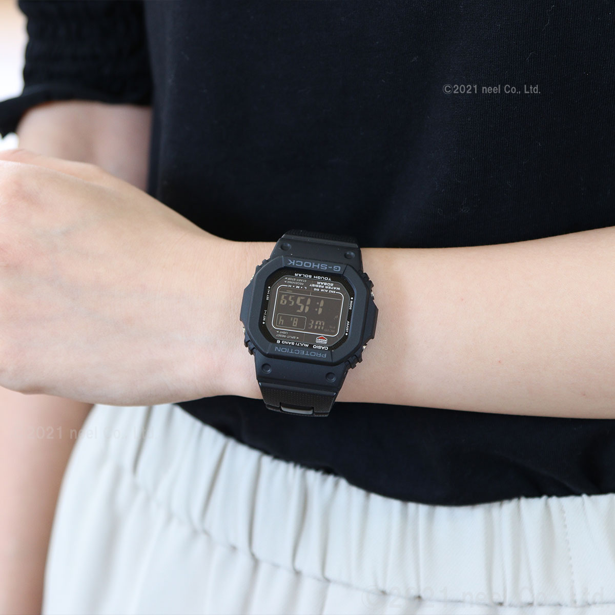 G-SHOCK Gショック GW-M5610UBC-1JF 電波 ソーラー 電波時計 5600 ブラック デジタル メンズ 腕時計 カシオ CASIO タフソーラー