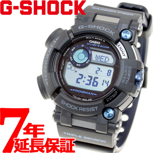 G-SHOCK 電波 ソーラー 電波時計 ブラック カシオ Gショック フロッグマン CASIO FROGMAN 腕時計 メンズ タフソーラー  デジタル GWF-D1000B-1JF