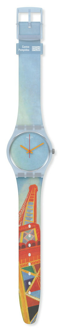 swatch スウォッチ 腕時計 メンズ レディース オリジナルズ アートコラボ GENT SWATCH X CENTRE POMPIDOU EIFFEL TOWER BY ROBERT DELAUNAY GZ357