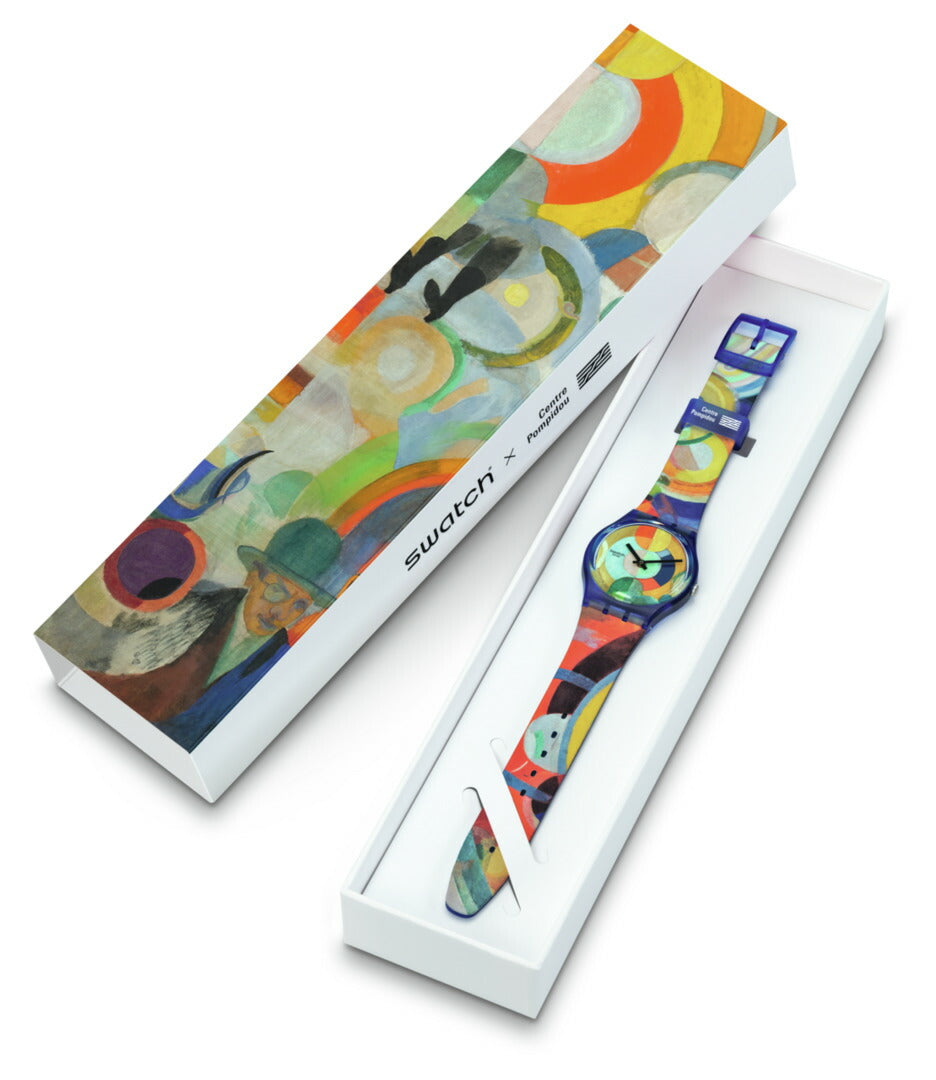 swatch スウォッチ 腕時計 メンズ レディース オリジナルズ アートコラボ GENT CAROUSEL BY ROBERT DELAUNAY SWATCH X CENTRE POMPIDOU GZ712