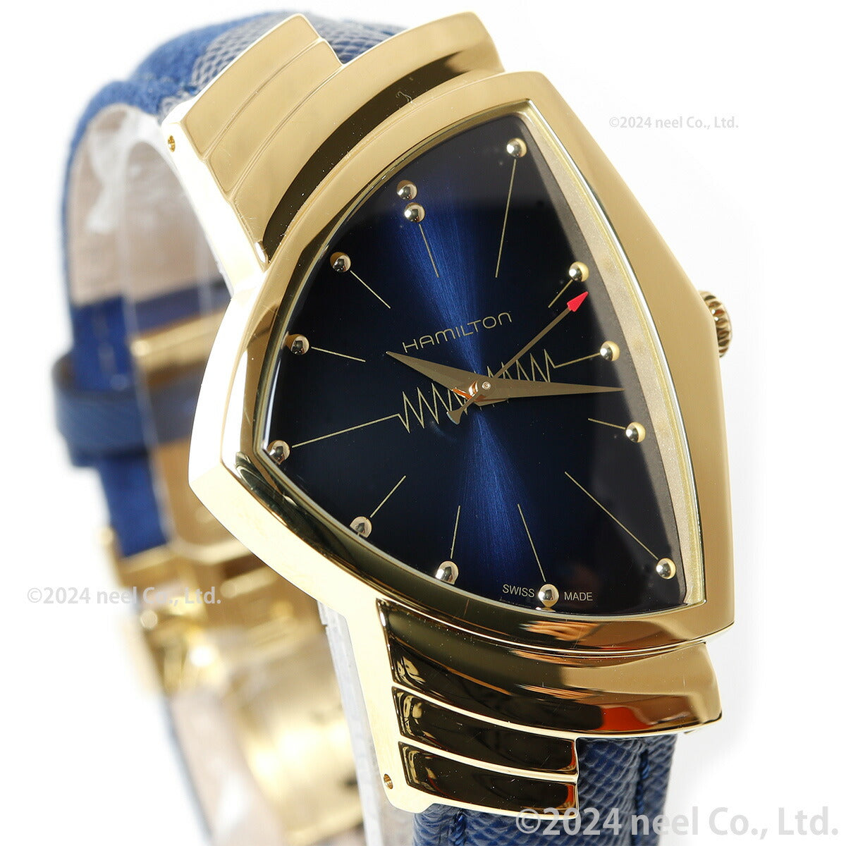 ハミルトン HAMILTON ベンチュラ クォーツ ブルー エルビス H24301941 腕時計 メンズ レディース VENTURA QUARTZ【正規品】【60回分割手数料無料!】