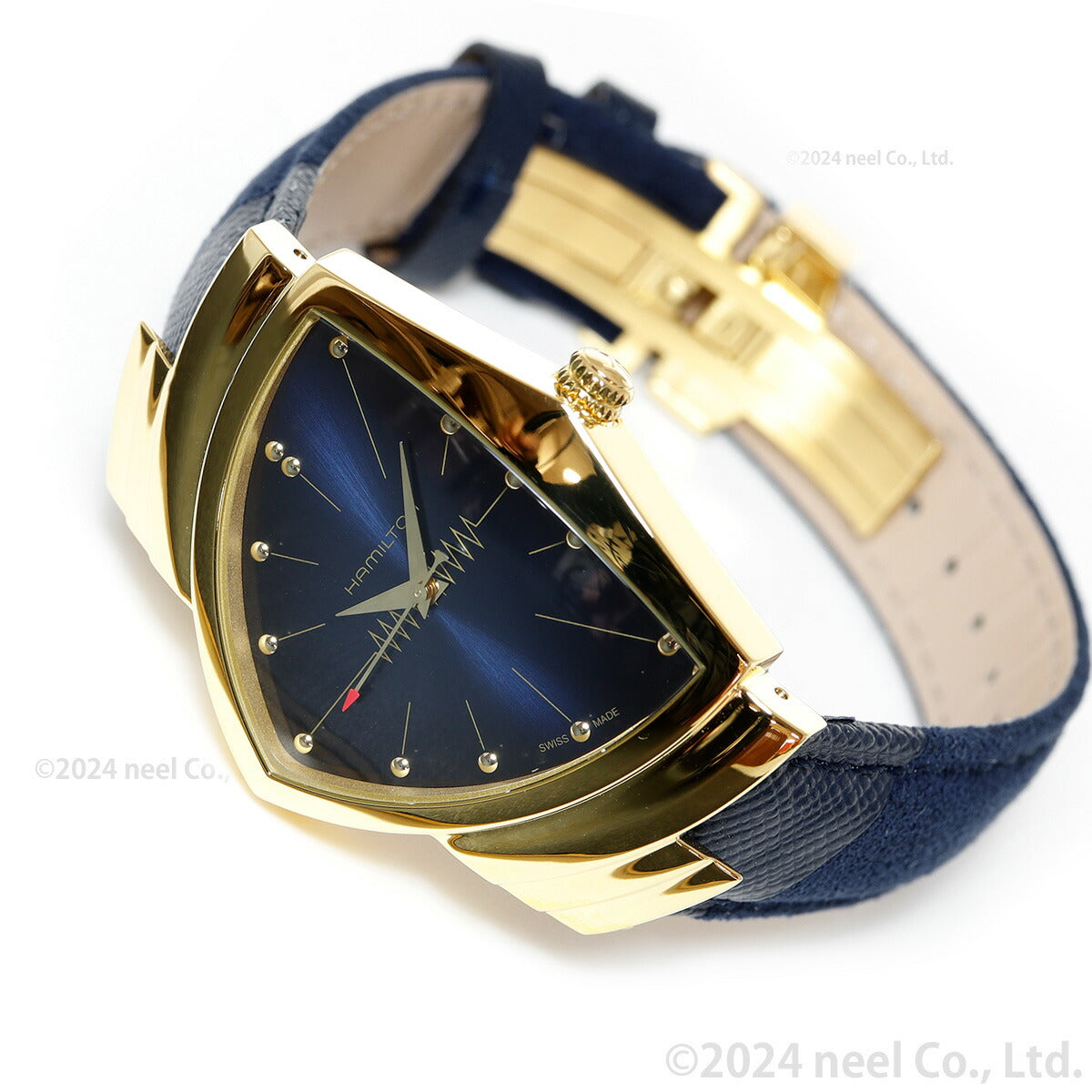ハミルトン HAMILTON ベンチュラ クォーツ ブルー エルビス H24301941 腕時計 メンズ レディース VENTURA QUARTZ【正規品】【60回分割手数料無料!】