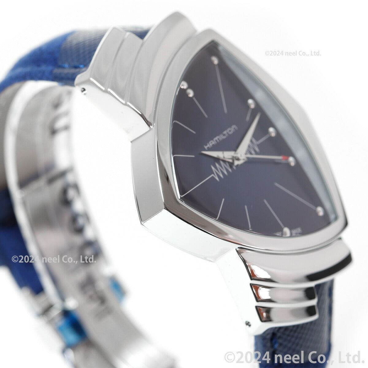 ハミルトン HAMILTON ベンチュラ クォーツ ブルー エルビス H24411942 腕時計 メンズ レディース VENTURA QUARTZ【正規品】【60回分割手数料無料!】