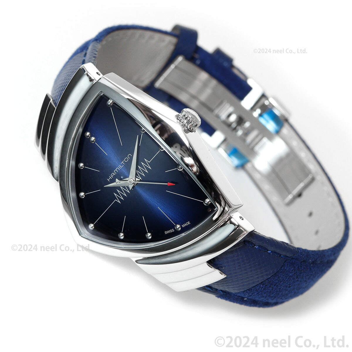 ハミルトン HAMILTON ベンチュラ クォーツ ブルー エルビス H24411942 腕時計 メンズ レディース VENTURA QUARTZ【正規品】【60回分割手数料無料!】