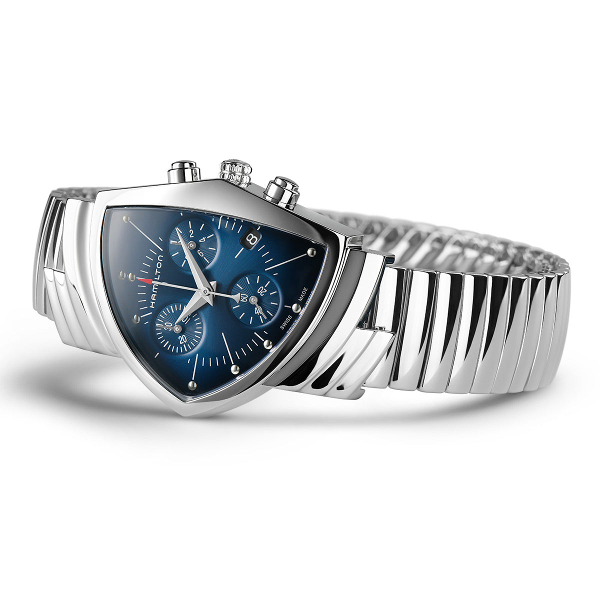 ハミルトン HAMILTON ベンチュラ クロノ クォーツ ブルー エルビス H24432141 腕時計 メンズ レディース VENTURA CHRONO QUARTZ【正規品】【60回分割手数料無料!】