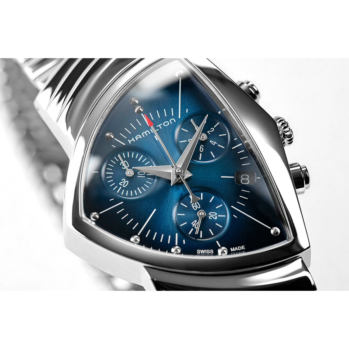 ハミルトン HAMILTON ベンチュラ クロノ クォーツ ブルー エルビス H24432141 腕時計 メンズ レディース VENTURA CHRONO QUARTZ【正規品】【60回分割手数料無料!】