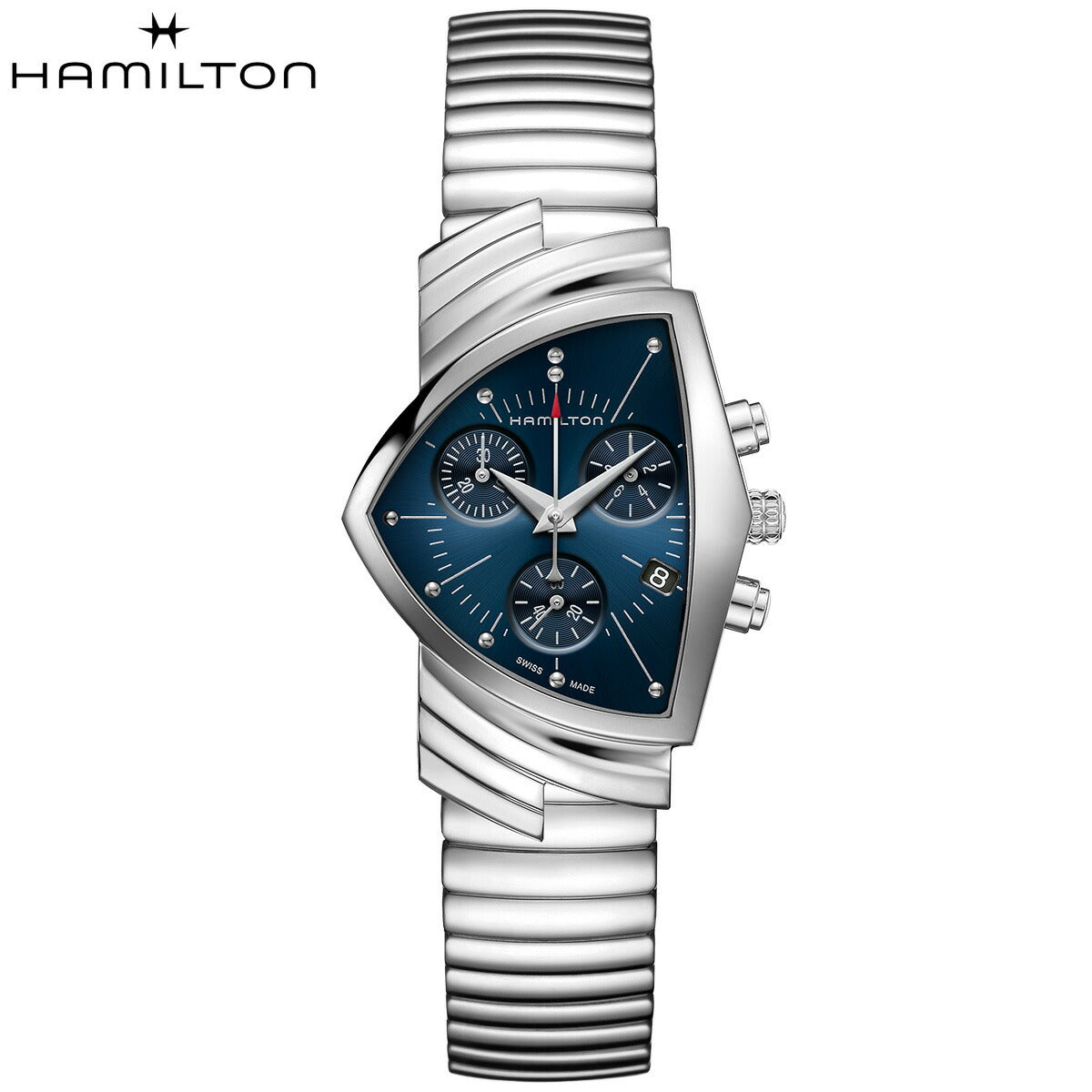ハミルトン HAMILTON ベンチュラ クロノ クォーツ ブルー エルビス H24432141 腕時計 メンズ レディース VENTURA CHRONO QUARTZ【正規品】【60回分割手数料無料!】