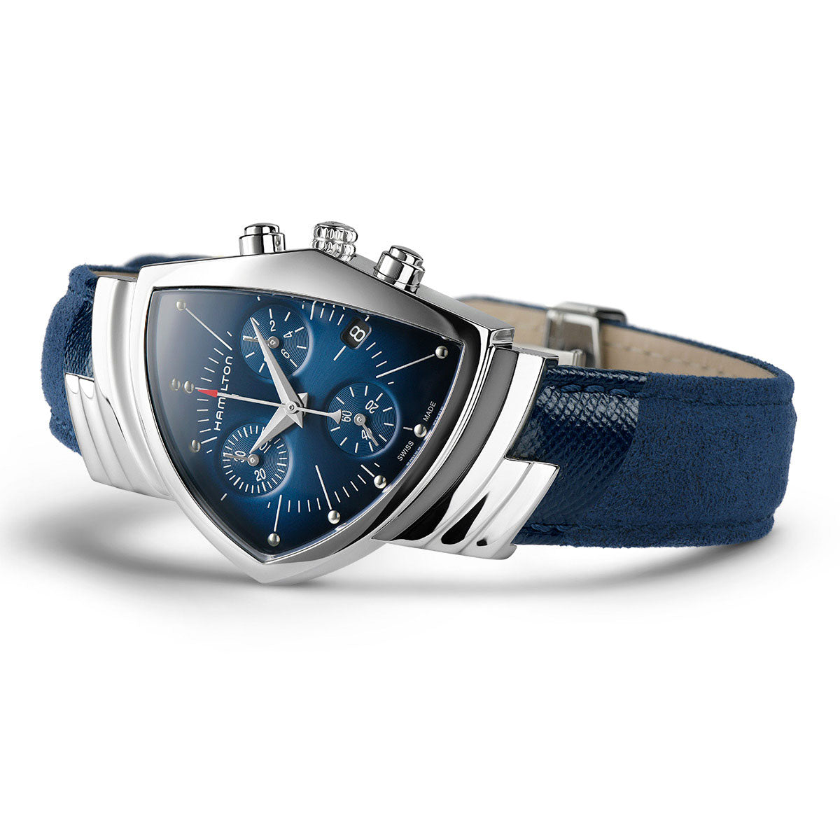 ハミルトン HAMILTON ベンチュラ クロノ クォーツ ブルー エルビス H24432941 腕時計 メンズ レディース VENTURA CHRONO QUARTZ【正規品】【60回分割手数料無料!】