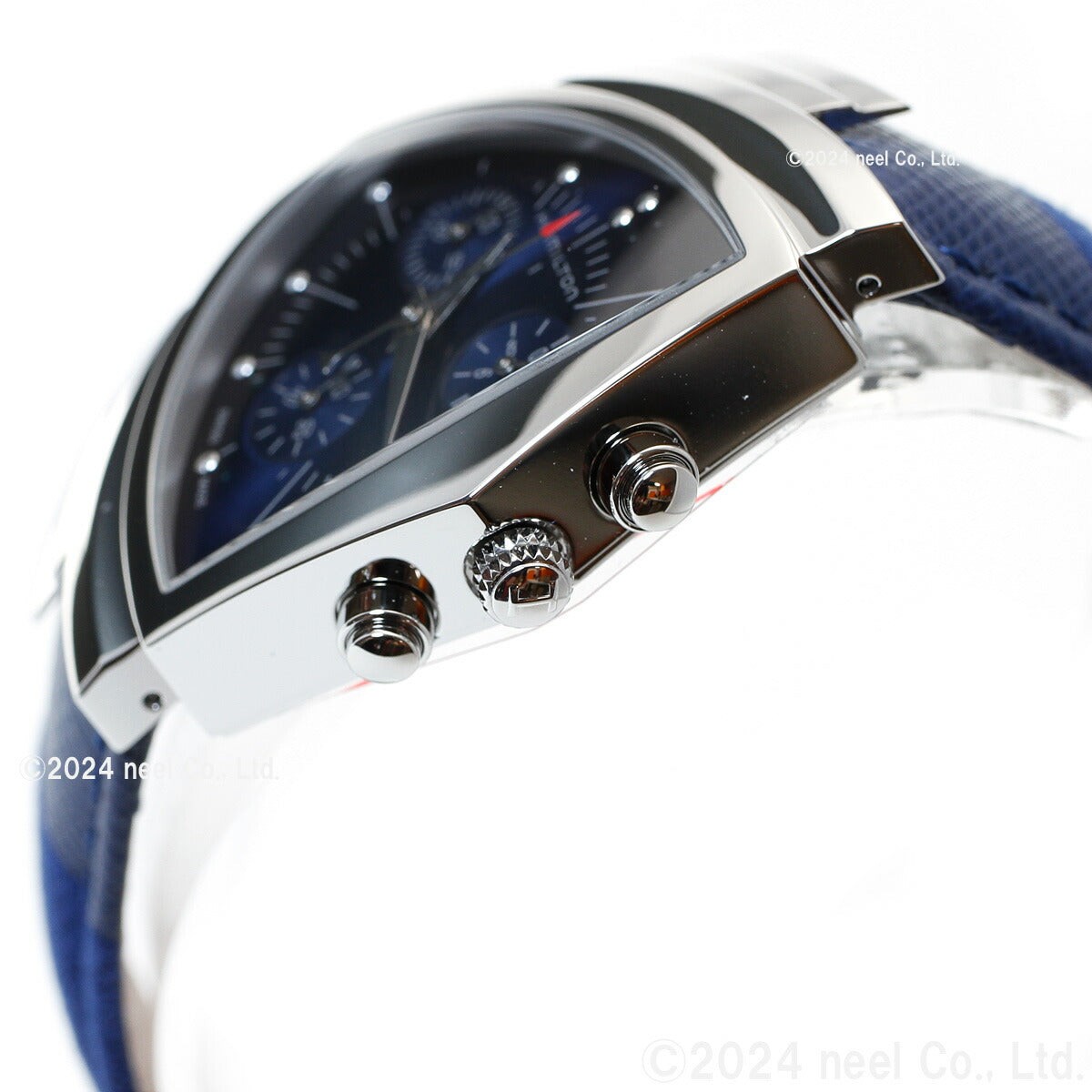 ハミルトン HAMILTON ベンチュラ クロノ クォーツ ブルー エルビス H24432941 腕時計 メンズ レディース VENTURA CHRONO QUARTZ【正規品】【60回分割手数料無料!】