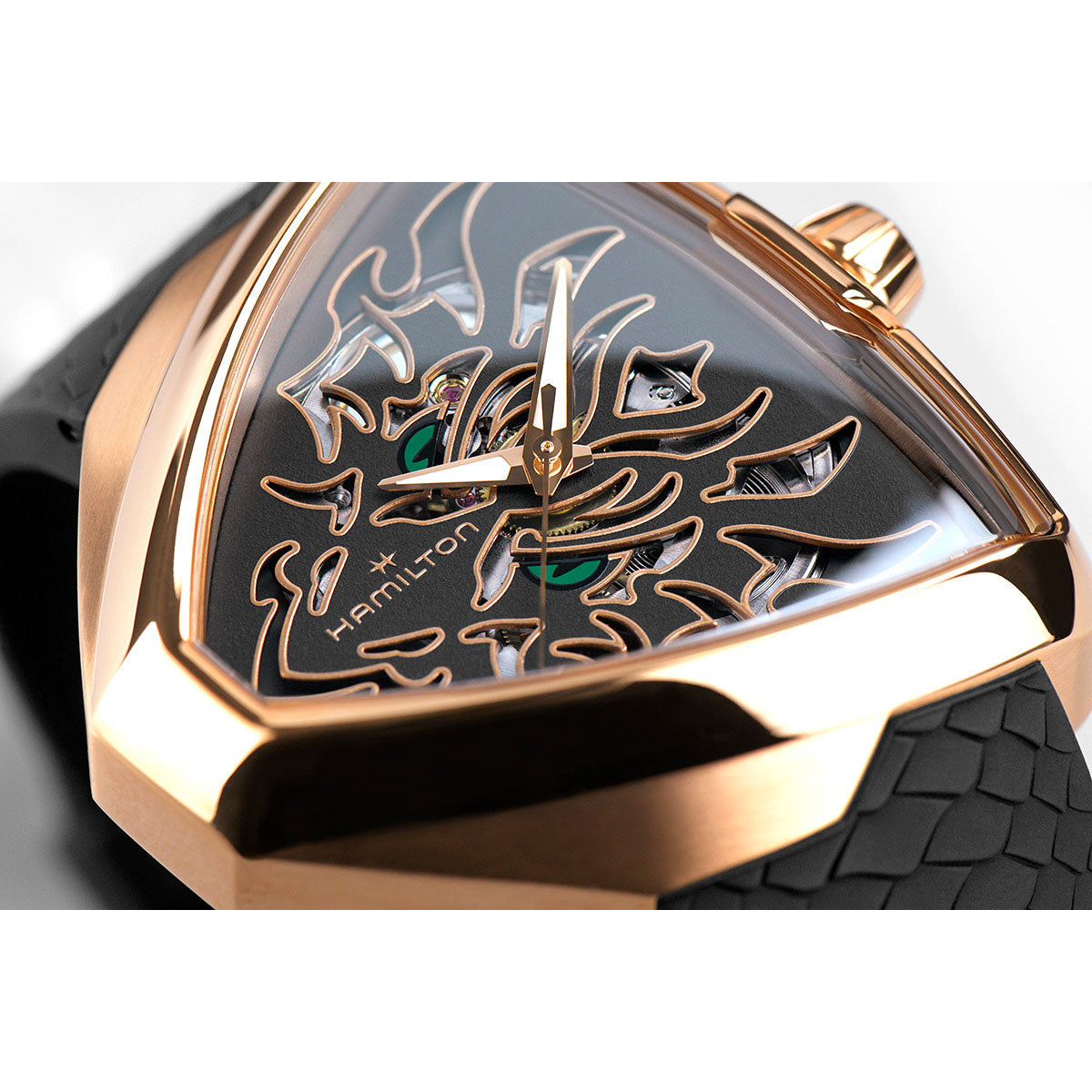 ハミルトン HAMILTON ベンチュラ エルビス80 スケルトン ドラゴン H24525332 腕時計 メンズ 自動巻き VENTURA ELVIS80 SKELETON AUTO【正規品】【60回分割手数料無料!】