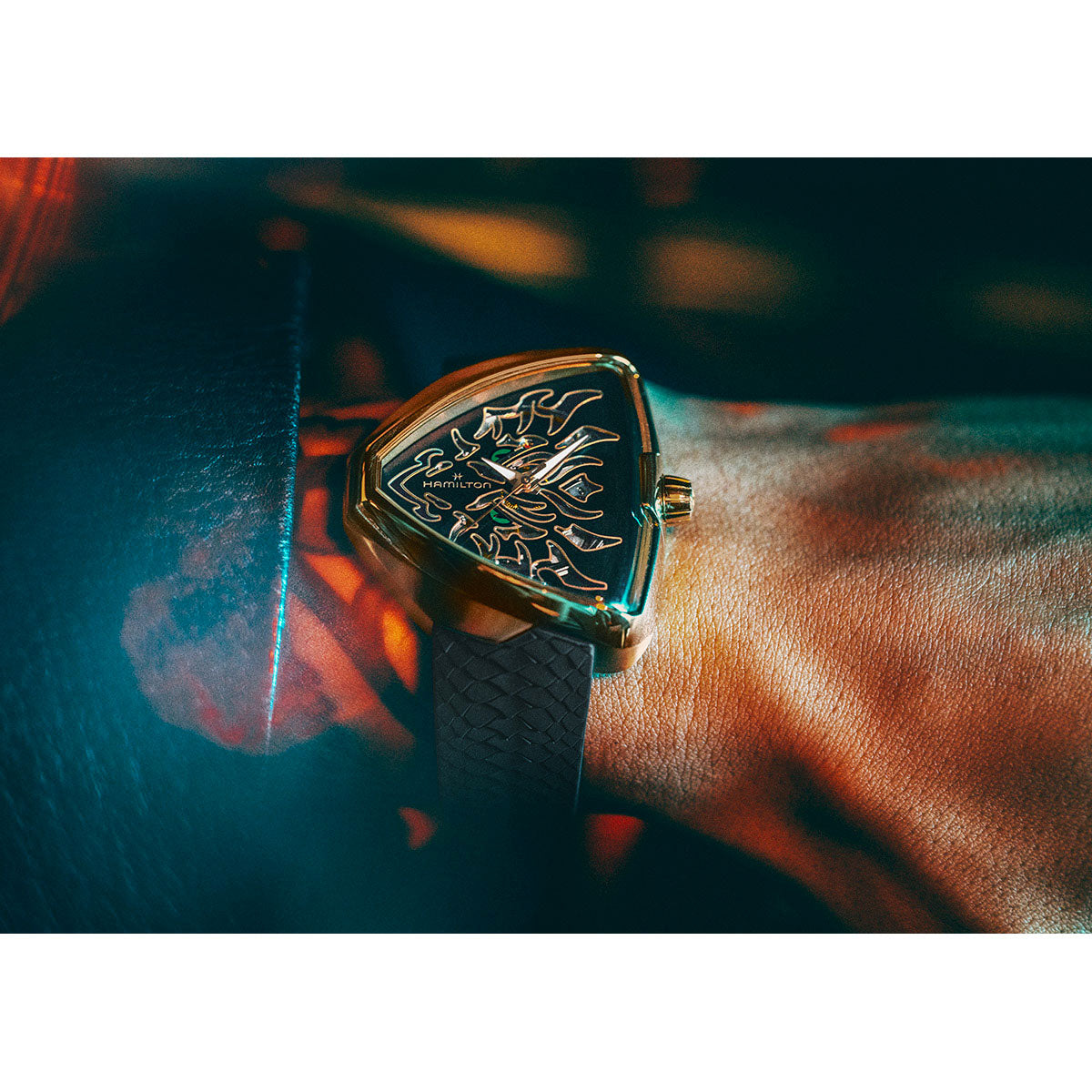 ハミルトン HAMILTON ベンチュラ エルビス80 スケルトン ドラゴン H24525332 腕時計 メンズ 自動巻き VENTURA ELVIS80 SKELETON AUTO【正規品】【60回分割手数料無料!】