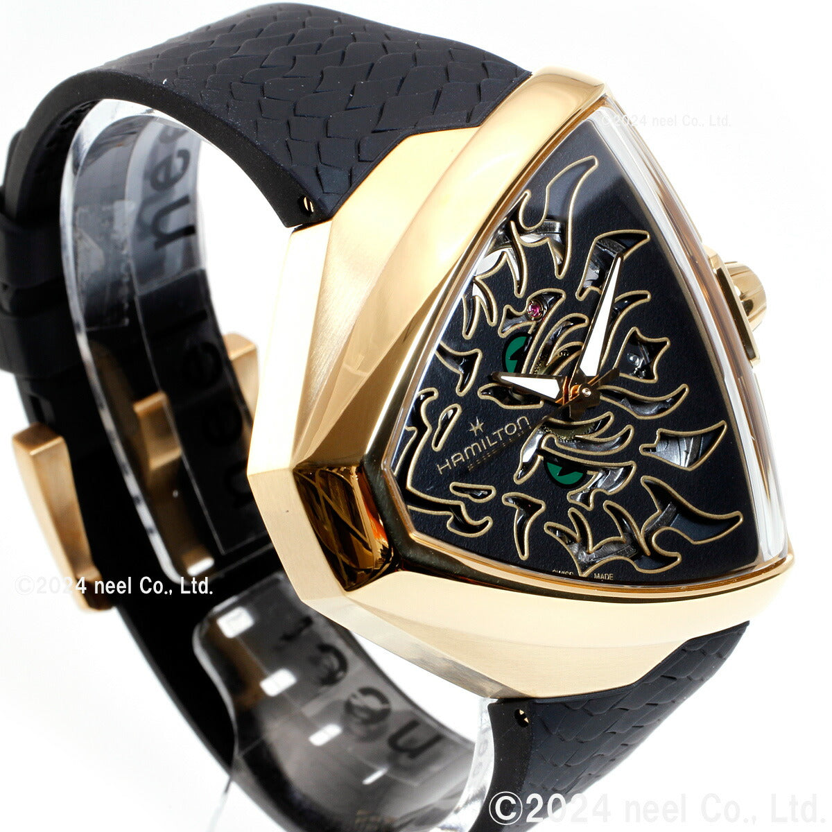 ハミルトン HAMILTON ベンチュラ エルビス80 スケルトン ドラゴン H24525332 腕時計 メンズ 自動巻き VENTURA ELVIS80 SKELETON AUTO【正規品】【60回分割手数料無料!】