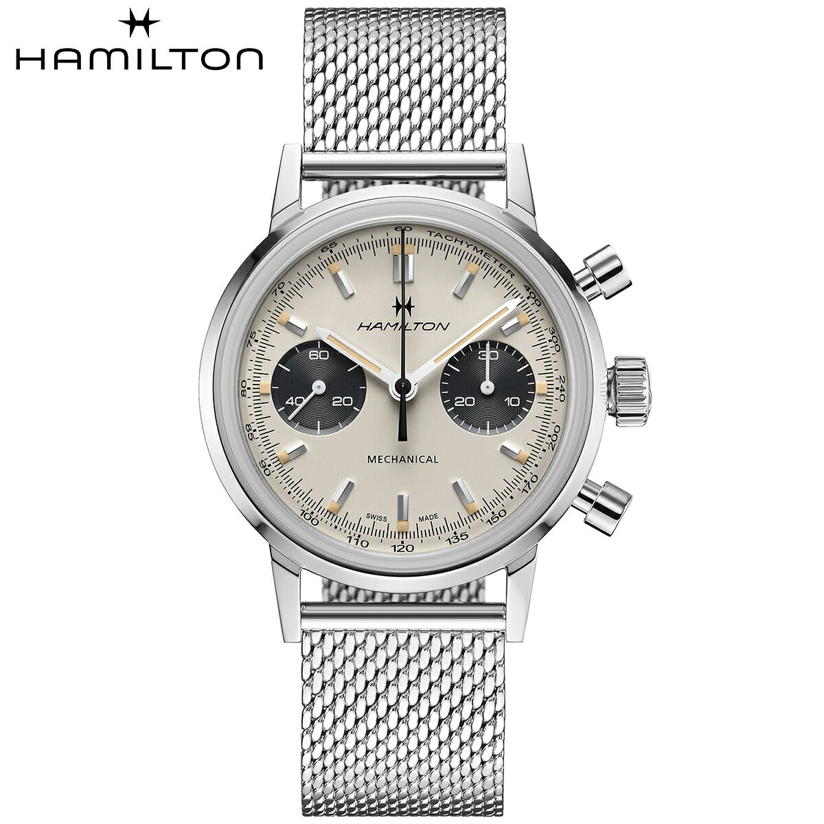 ハミルトン HAMILTON アメリカン クラシック イントラマティック クロノグラフ H H38429110 腕時計 メンズ 手巻き INTRA-MATIC CHRONOGRAPH H【正規品】【60回分割手数料無料!】