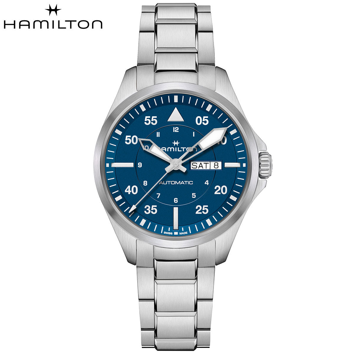 ハミルトン HAMILTON カーキ アビエーション パイロット デイデイト オート 42mm H64635140 腕時計 メンズ 自動巻き KHAKI AVIATION PILOT【正規品】【60回分割手数料無料!】
