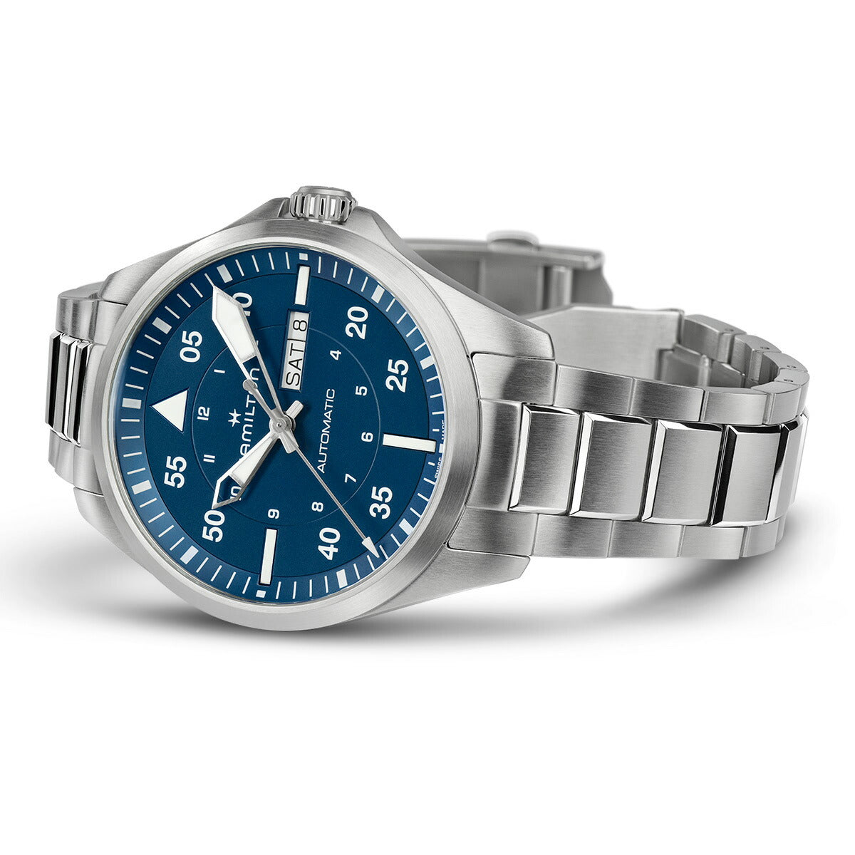 ハミルトン HAMILTON カーキ アビエーション パイロット デイデイト オート 42mm H64635140 腕時計 メンズ 自動巻き KHAKI AVIATION PILOT【正規品】【60回分割手数料無料!】