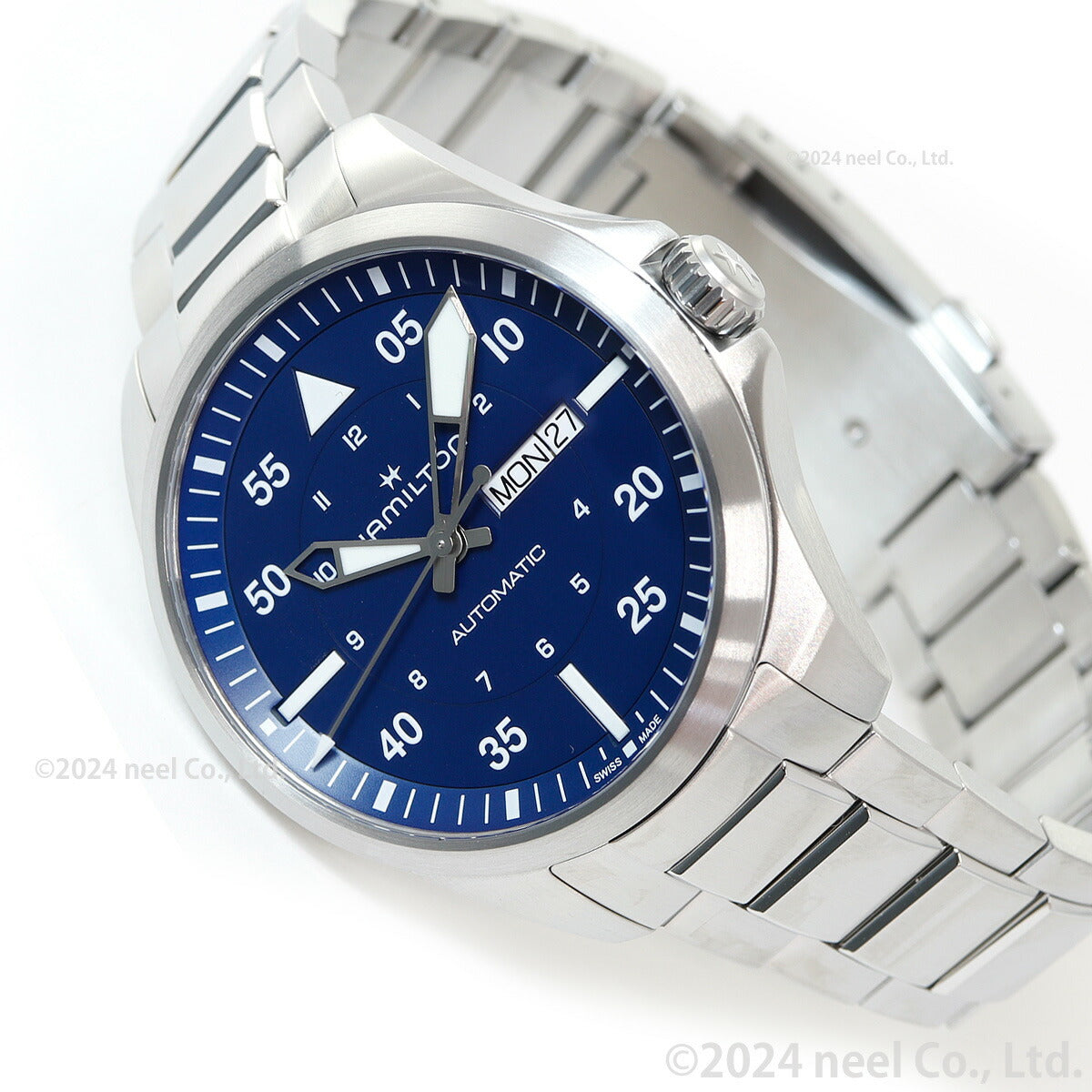 ハミルトン HAMILTON カーキ アビエーション パイロット デイデイト オート 42mm H64635140 腕時計 メンズ 自動巻き KHAKI AVIATION PILOT【正規品】【60回分割手数料無料!】
