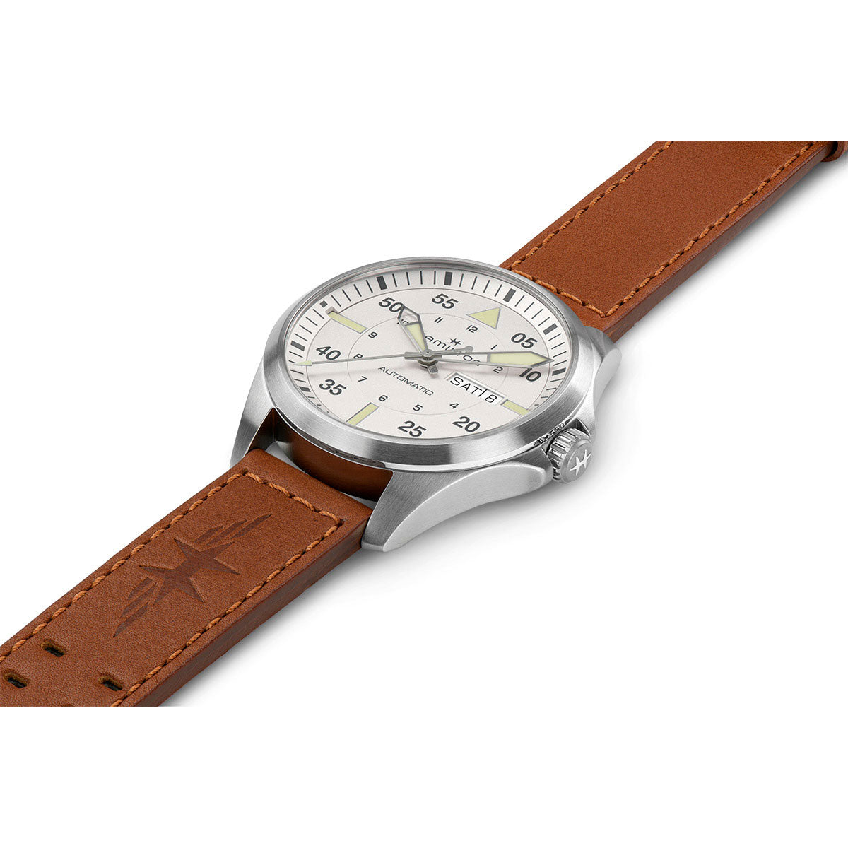 ハミルトン HAMILTON カーキ アビエーション パイロット デイデイト オート 42mm H64635550 腕時計 メンズ 自動巻き KHAKI AVIATION PILOT【正規品】【60回分割手数料無料!】