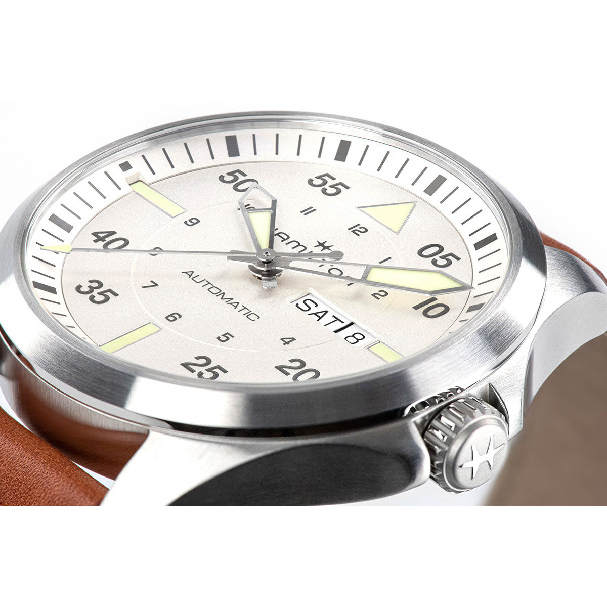 ハミルトン HAMILTON カーキ アビエーション パイロット デイデイト オート 42mm H64635550 腕時計 メンズ 自動巻き KHAKI AVIATION PILOT【正規品】【60回分割手数料無料!】