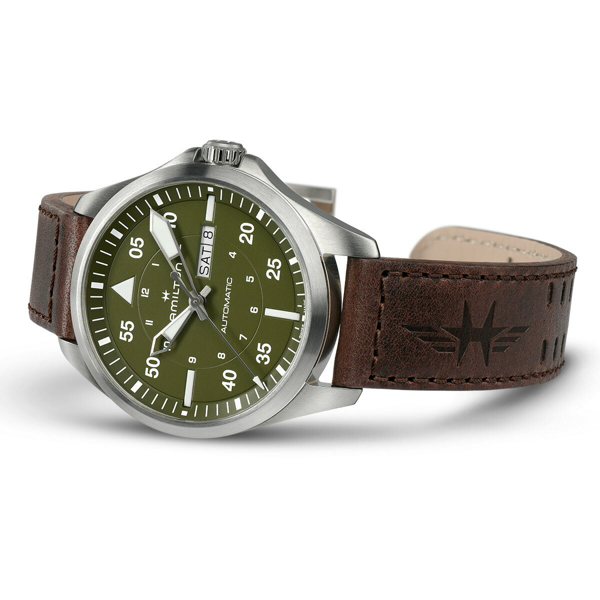 ハミルトン HAMILTON カーキ アビエーション パイロット デイデイト オート 42mm H64635560 腕時計 メンズ 自動巻き KHAKI AVIATION PILOT【正規品】【60回分割手数料無料!】