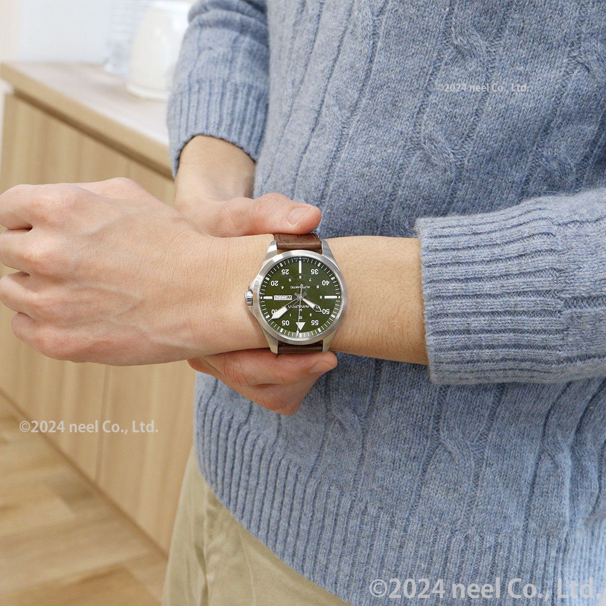 ハミルトン HAMILTON カーキ アビエーション パイロット デイデイト オート 42mm H64635560 腕時計 メンズ 自動巻き KHAKI AVIATION PILOT【正規品】【60回分割手数料無料!】