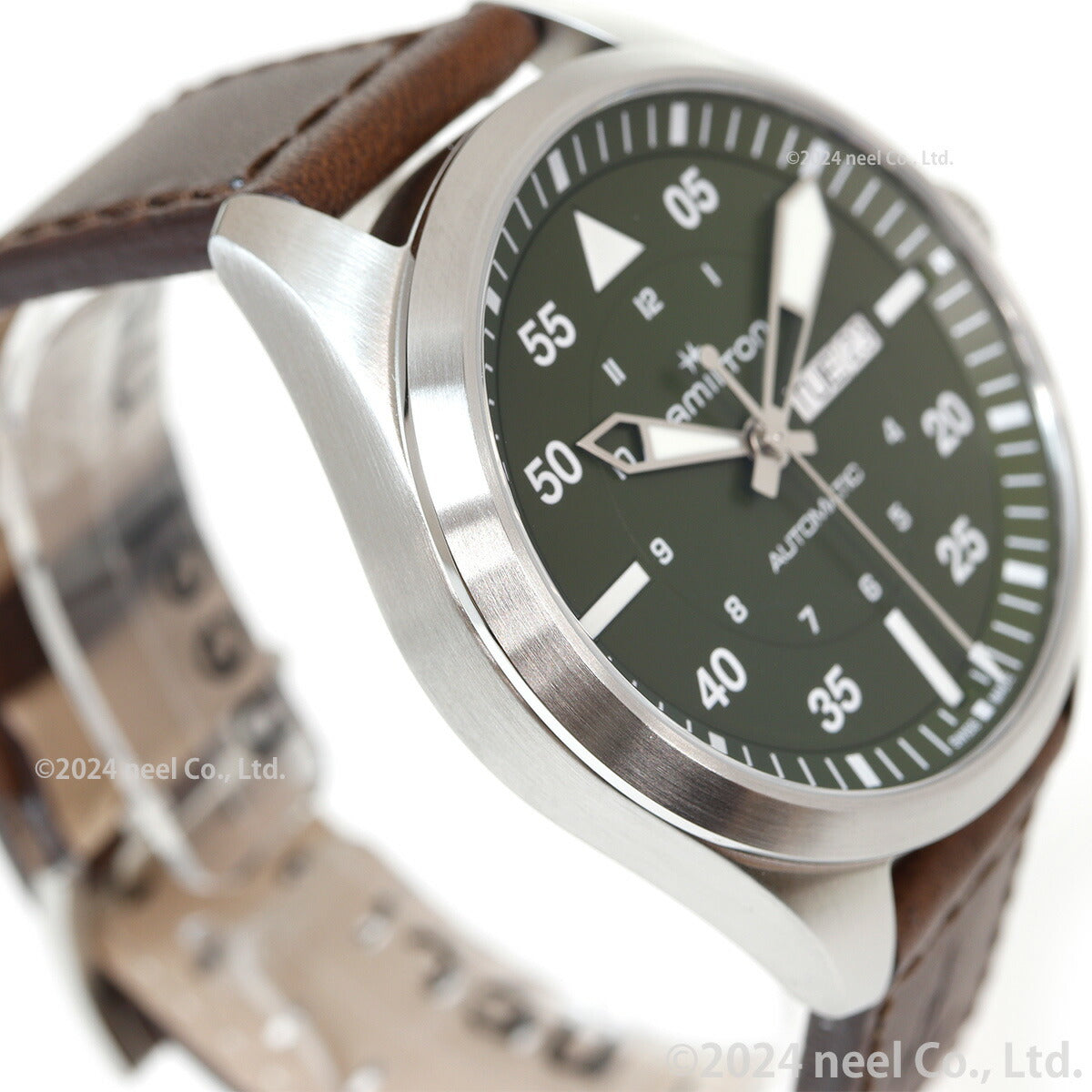 ハミルトン HAMILTON カーキ アビエーション パイロット デイデイト オート 42mm H64635560 腕時計 メンズ 自動巻き KHAKI AVIATION PILOT【正規品】【60回分割手数料無料!】
