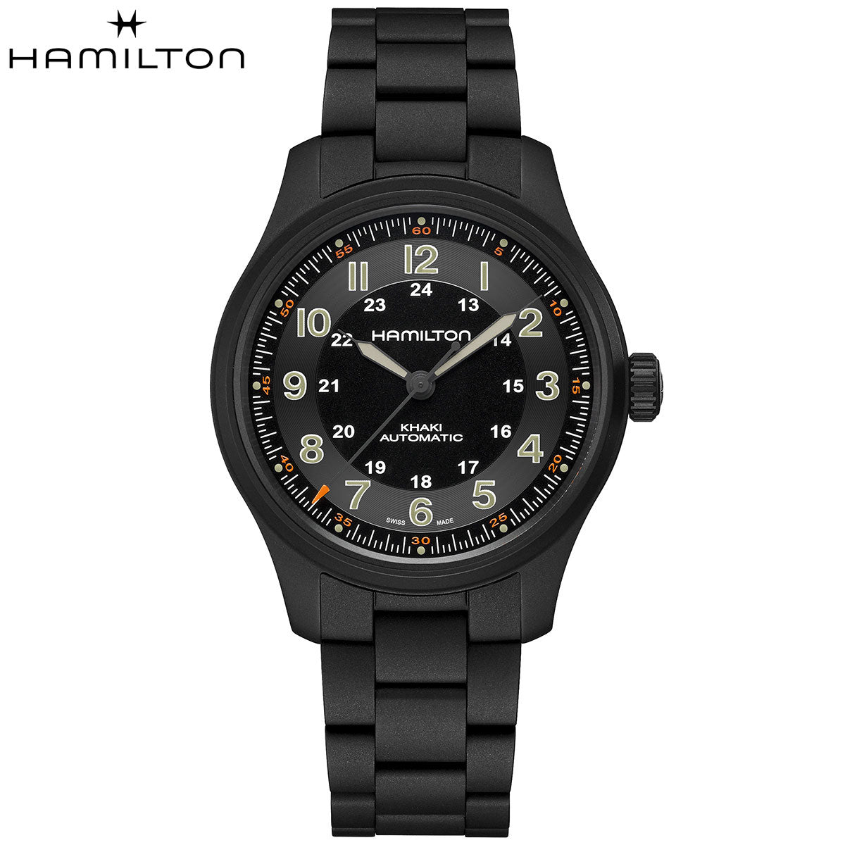 ハミルトン HAMILTON カーキ フィールド チタ二ウム オート H70665130 腕時計 メンズ 自動巻き KHAKI FIELD TITANIUM AUTO【正規品】【60回分割手数料無料!】