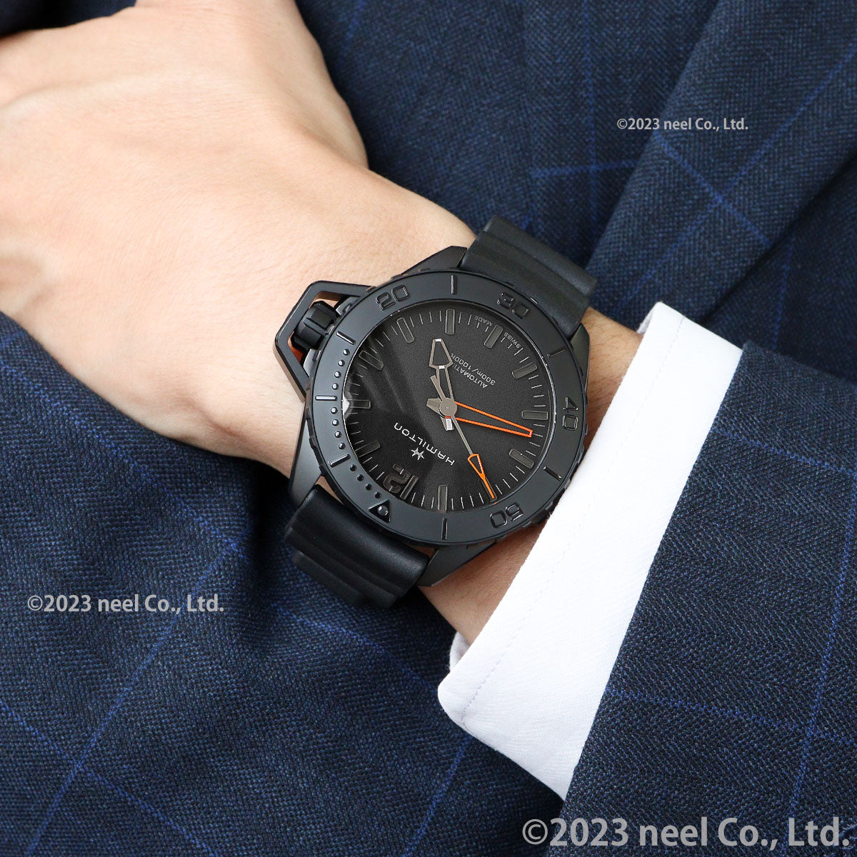 ハミルトン HAMILTON カーキ ネイビー オープンウォーター オート H77845330 腕時計 メンズ 自動巻き KHAKI NAVY OPENWATER AUTO【正規品】【60回分割手数料無料!】