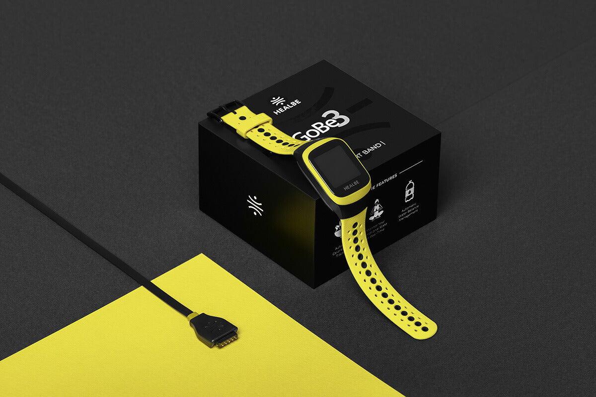 HEALBE GoBe3 ゴービー3 スマートウォッチ ウェアラブル スマートバンド 腕時計 摂取カロリー自動計測 HGB3-YW-BK