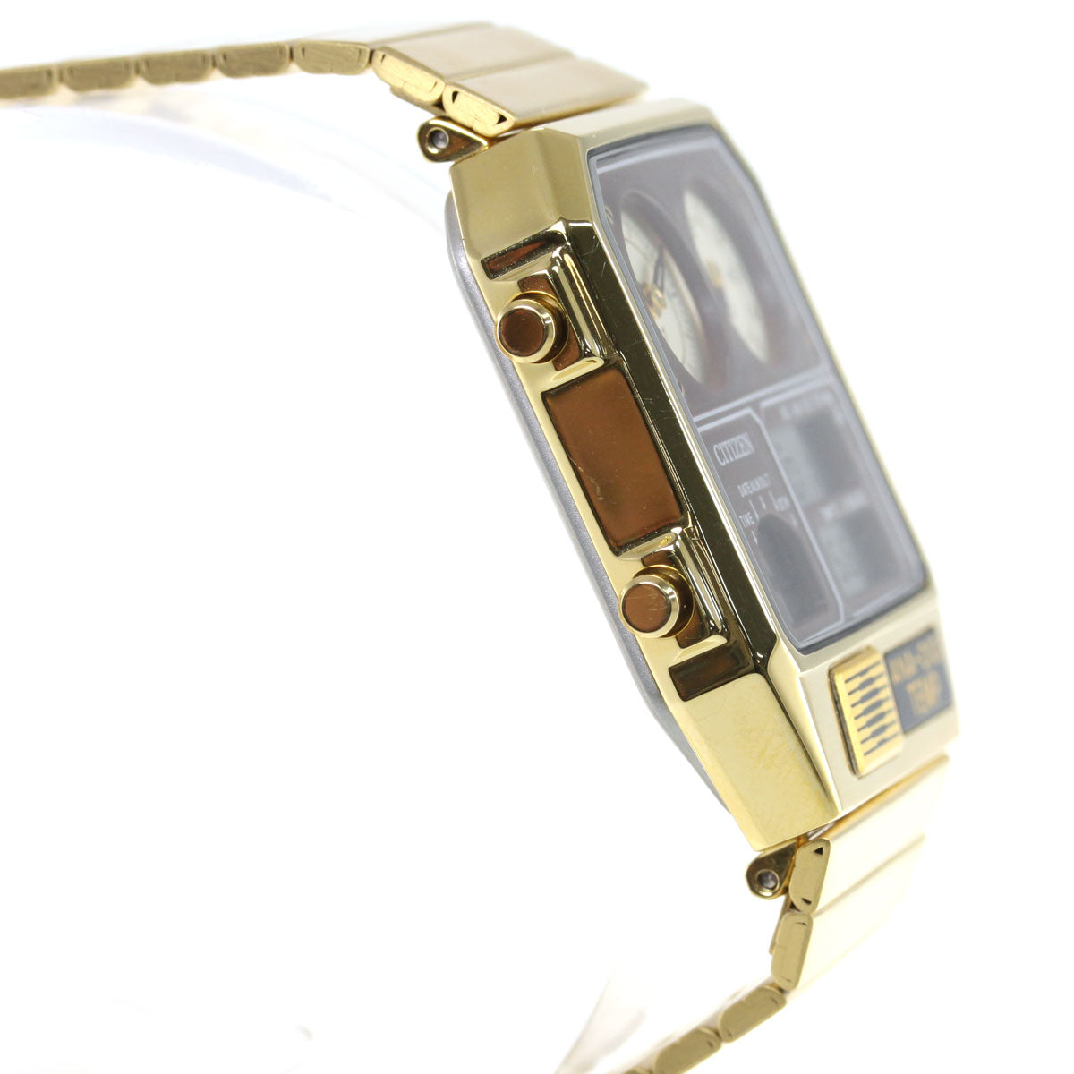 シチズン アナデジテンプ CITIZEN ANA-DIGI TEMP 復刻モデル 腕時計 メンズ レディース ゴールド JG2103-72X