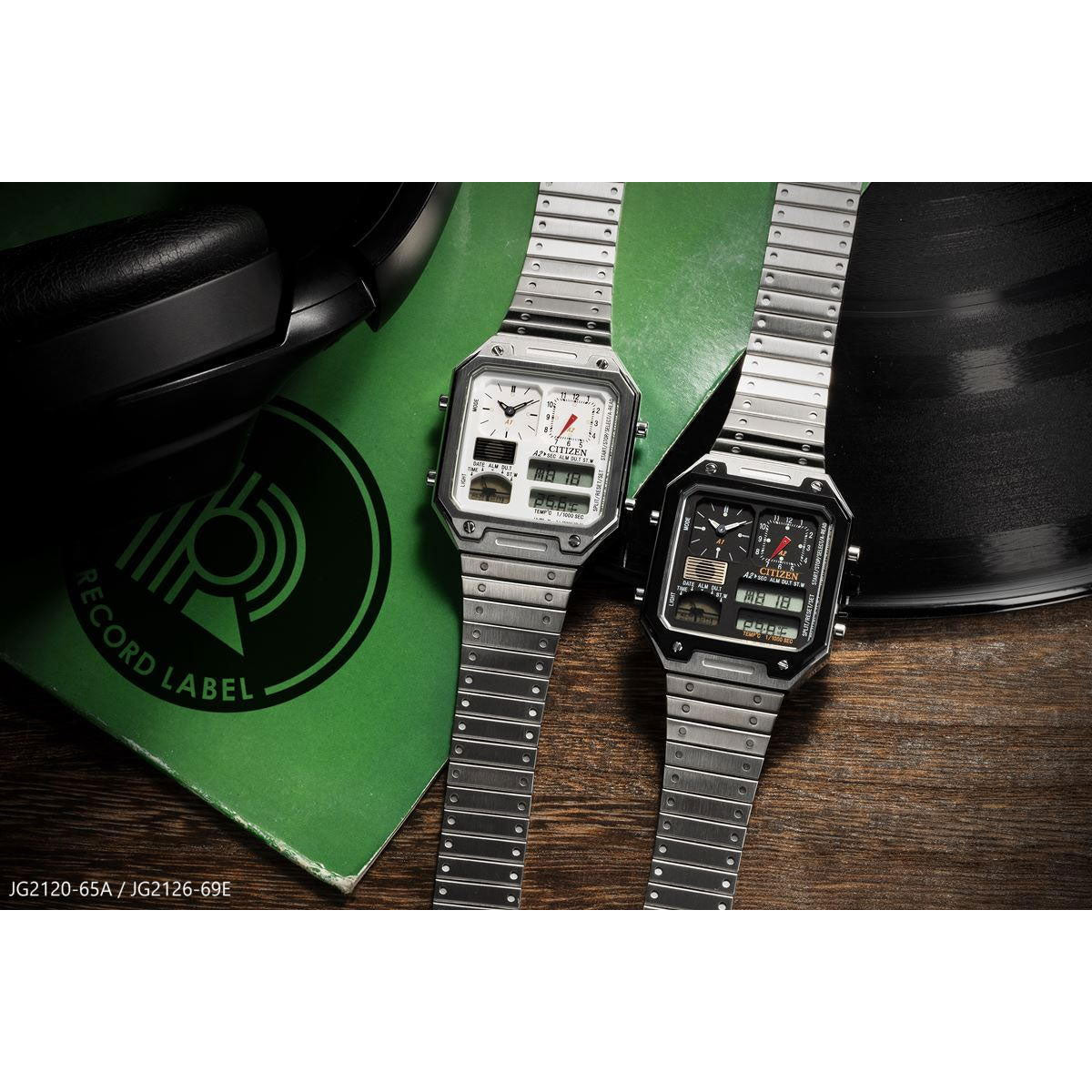 シチズン レコードレーベル RECORD LABEL JG2120-65A サーモセンサー 特定店取扱いモデル 腕時計 メンズ レディース CITIZEN THERMO SENSOR ホワイト