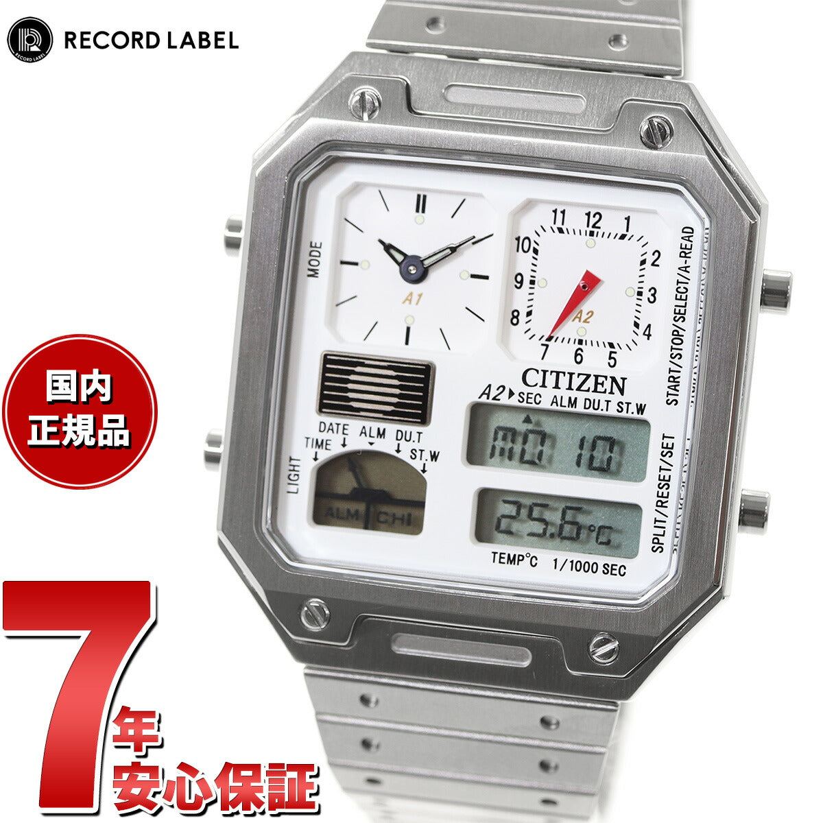 11,499円CITIZEN レコードレーベル RECORD LABEL JG2120-65A