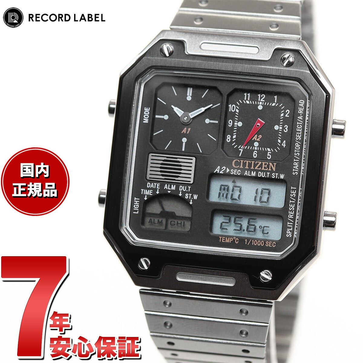 シチズン レコードレーベル RECORD LABEL JG2126-69E サーモセンサー 特定店取扱いモデル 腕時計 メンズ レディース