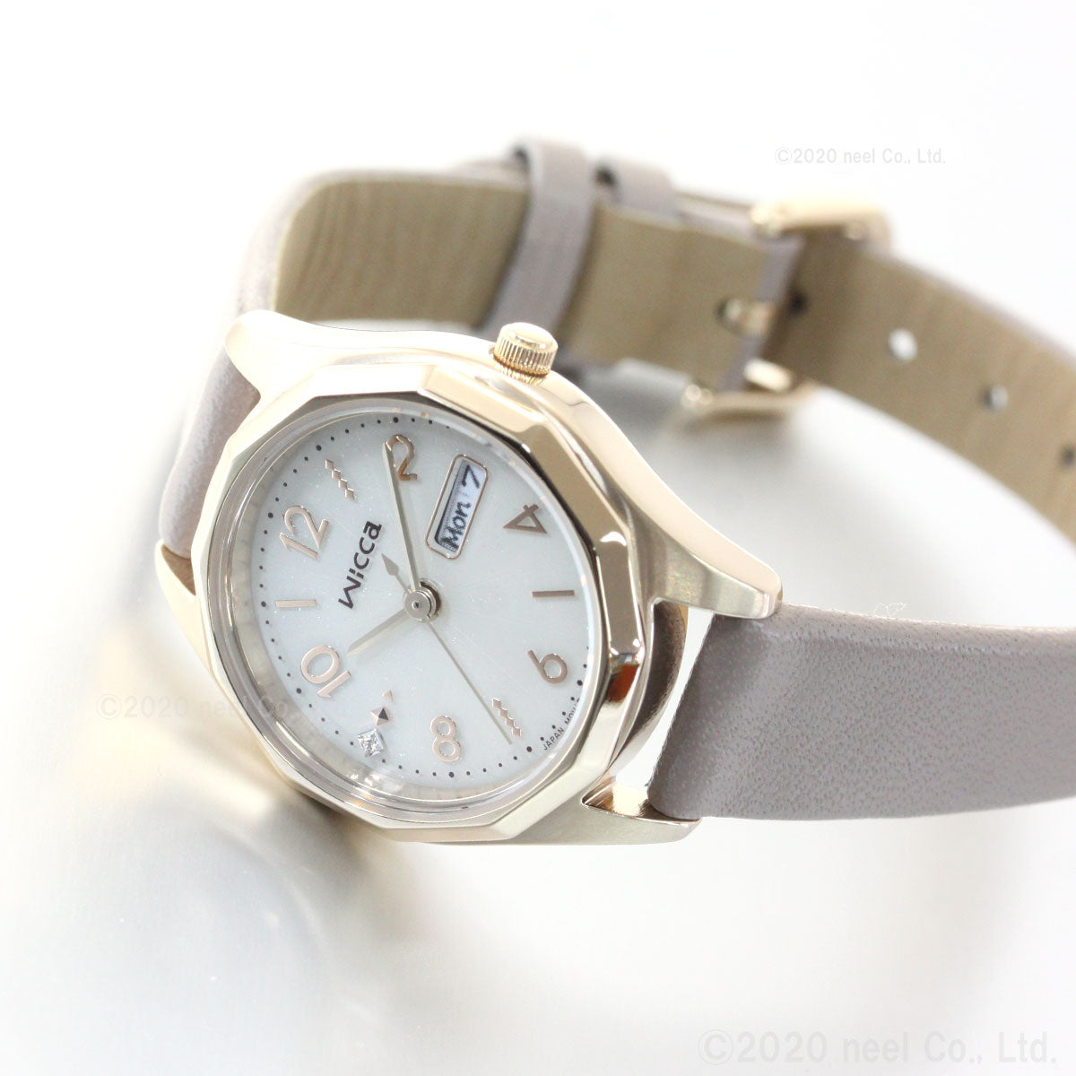 シチズン ウィッカ CITIZEN wicca ソーラーテック 腕時計 レディース デイ&デイト KH3-525-90