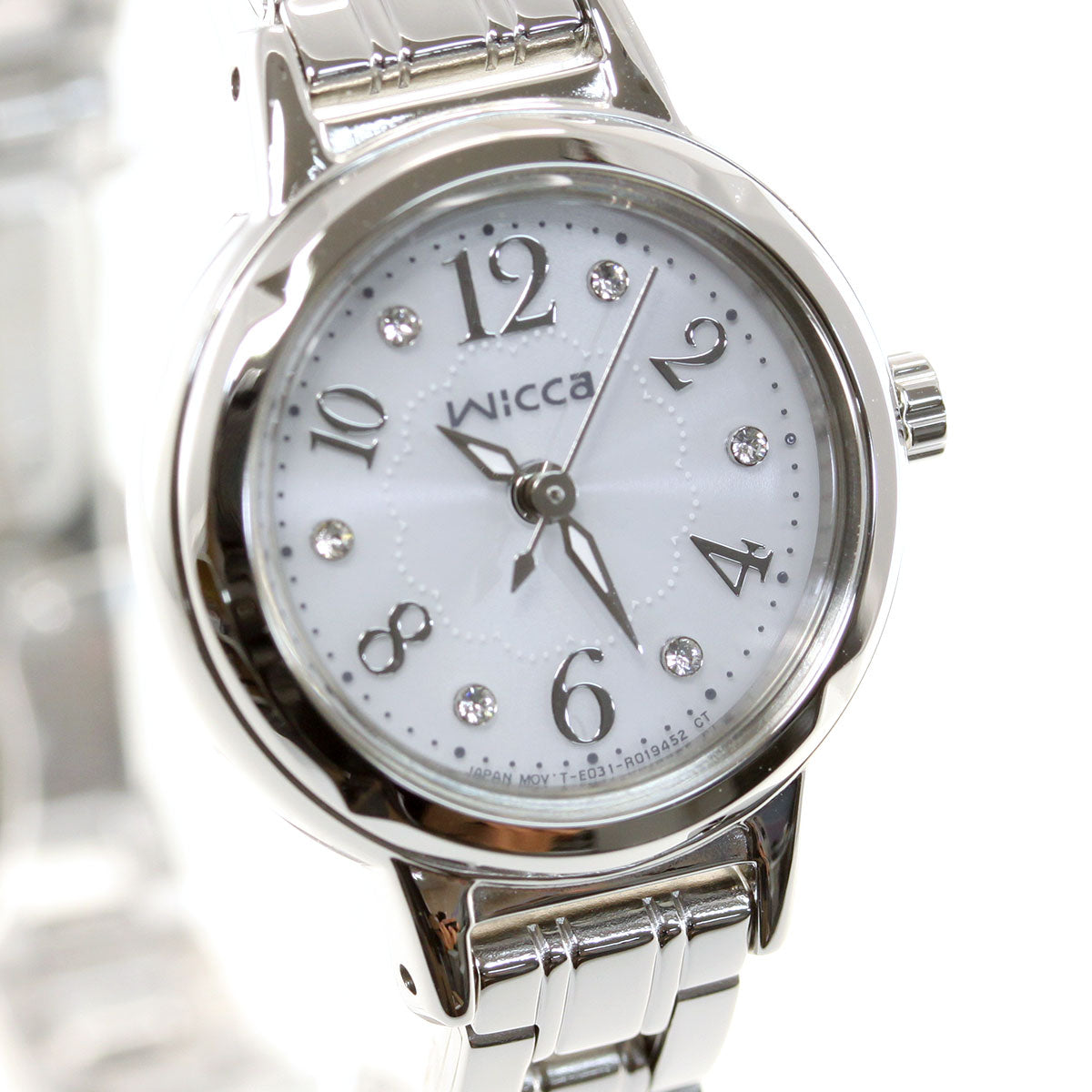 シチズン ウィッカ CITIZEN wicca ソーラー エコドライブ 腕時計 レディース クリスタルモデル KH9-914-15