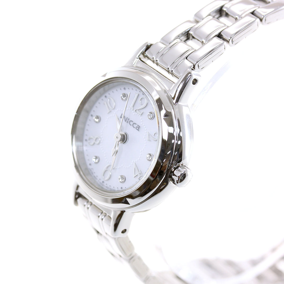 シチズン ウィッカ CITIZEN wicca ソーラー エコドライブ 腕時計 レディース クリスタルモデル KH9-914-15