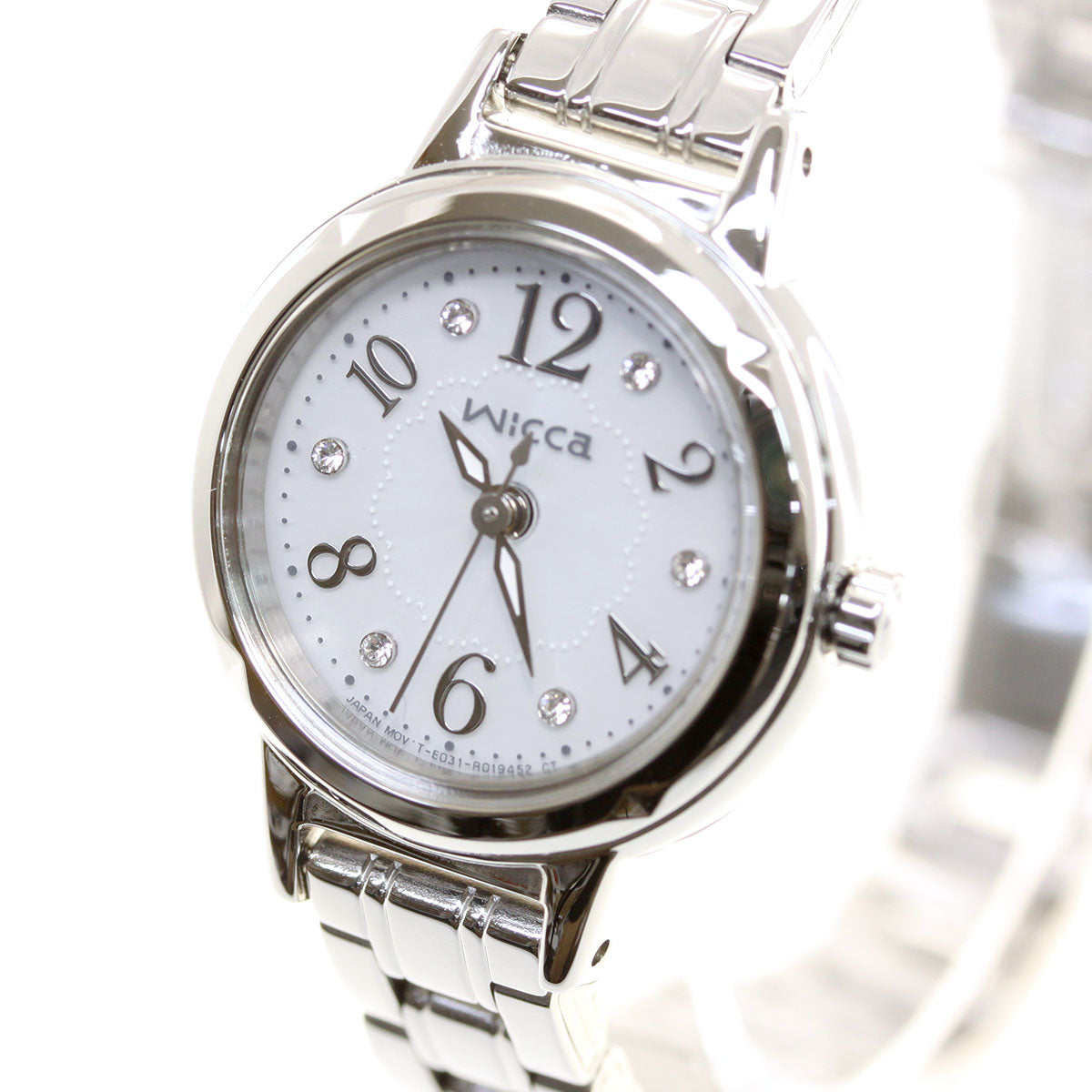 シチズン ウィッカ CITIZEN wicca ソーラー エコドライブ 腕時計 レディース クリスタルモデル KH9-914-15