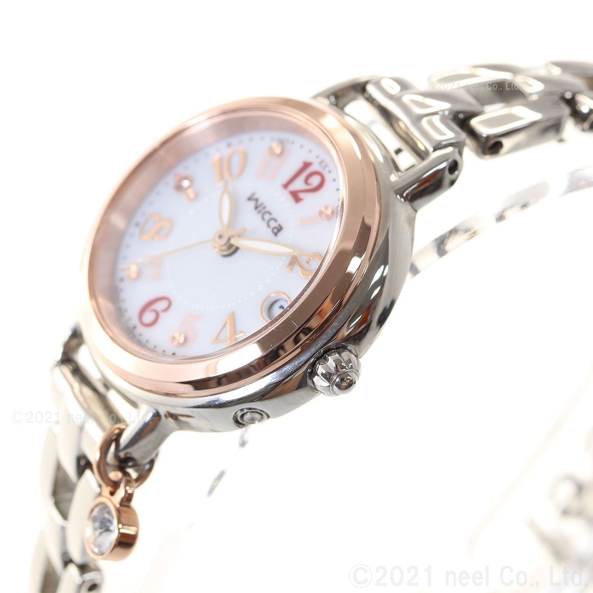 シチズン ウィッカ CITIZEN wicca ソーラーテック 電波時計 ブレスライン 腕時計 レディース KL0-511-11