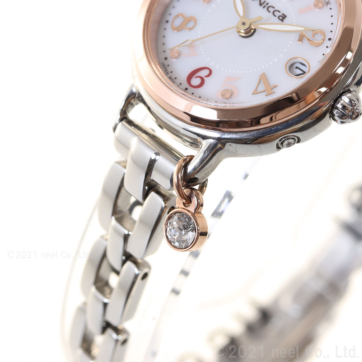 シチズン ウィッカ CITIZEN wicca ソーラーテック 電波時計 ブレスライン 腕時計 レディース KL0-511-11