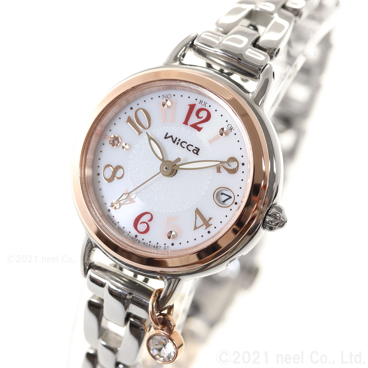 シチズン ウィッカ CITIZEN wicca ソーラーテック 電波時計 ブレスライン 腕時計 レディース KL0-511-11