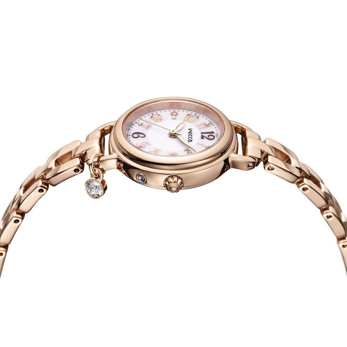 シチズン ウィッカ CITIZEN wicca ソーラーテック 電波時計 ブレスライン 腕時計 レディース KL0-561-17