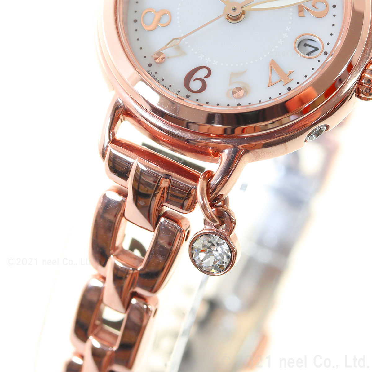 シチズン ウィッカ CITIZEN wicca ソーラーテック 電波時計 ブレスライン 腕時計 レディース KL0-561-17