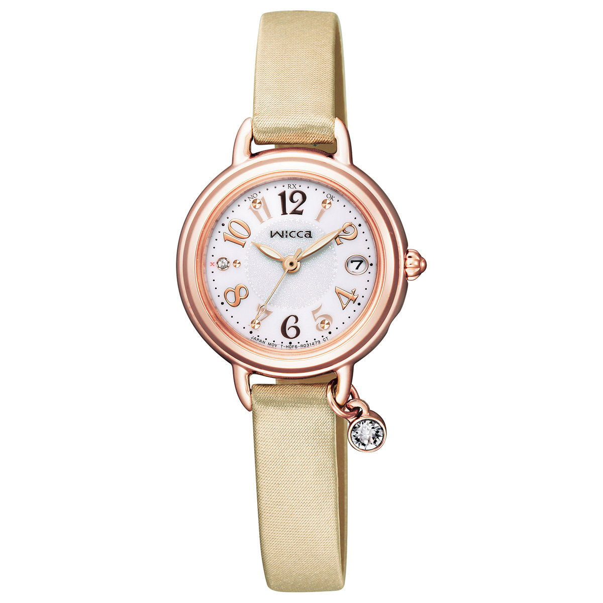 シチズン ウィッカ CITIZEN wicca ソーラーテック 電波時計 ブレスライン 腕時計 レディース KL0-561-17